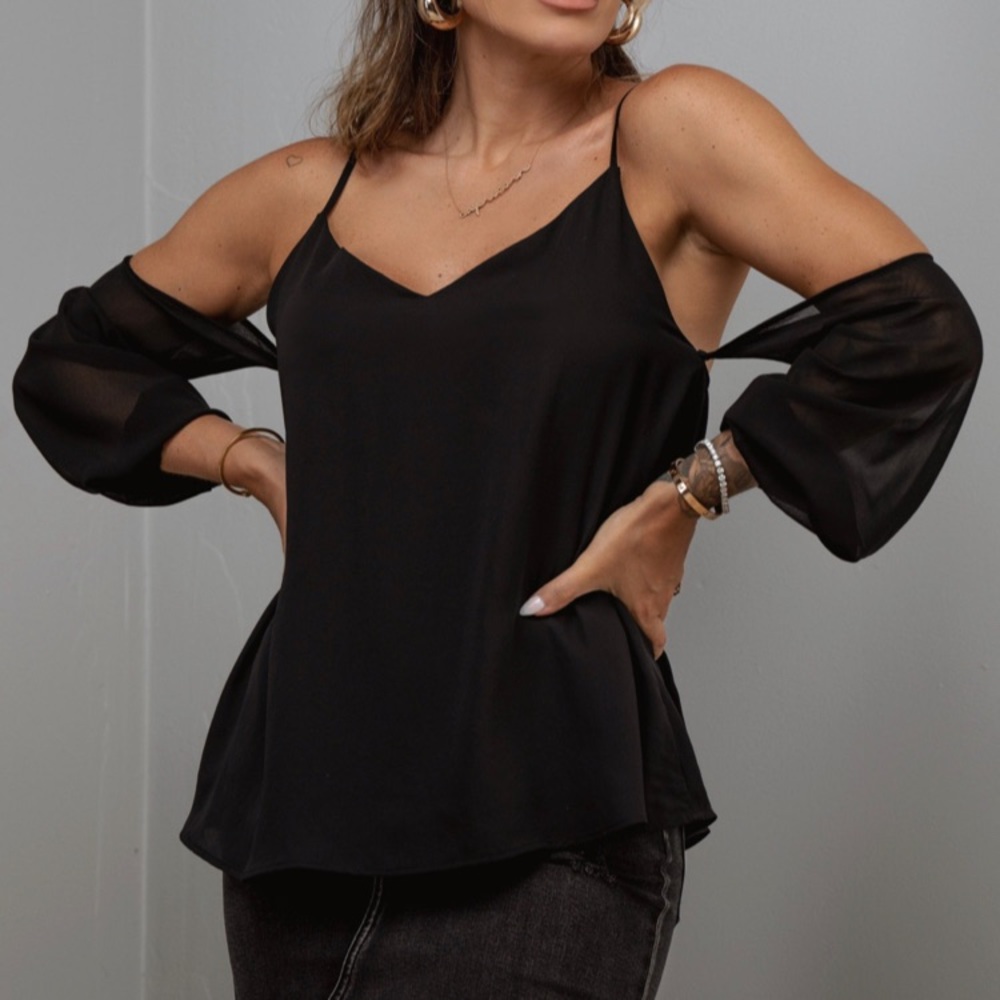 ByEgreis Greta Top New with Tags Black